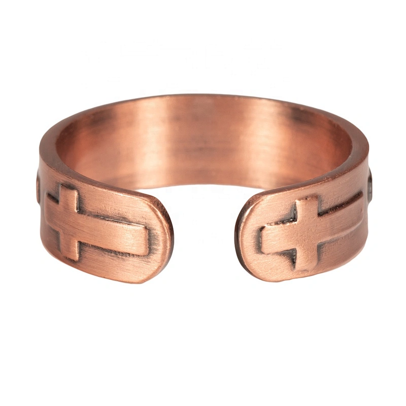 Wollet Magnetic Copper Ring Arthritis Women Pure Copper Rings for Women Adjustable Health with 3PCS Magnets