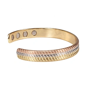 Wollet Mens Pure Copper Bangle  Arthritis Pain Relief Therapy Healthy Copper Magnetic Bracelet