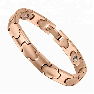 Wollet Health 99.999% Germanium Gold Plated Titanium Bracelet For Men Women