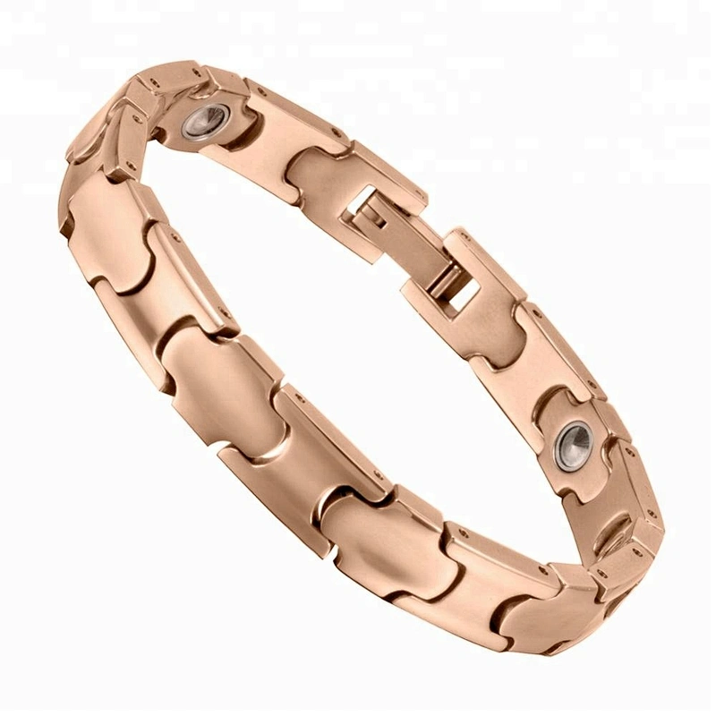 Wollet Health 99.999% Germanium Gold Plated Titanium Bracelet For Men Women