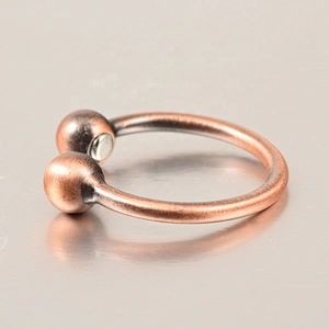 Wollet Magnetic Copper Ring Arthritis Women Pure Copper Rings for Women Adjustable Health with 3PCS Magnets