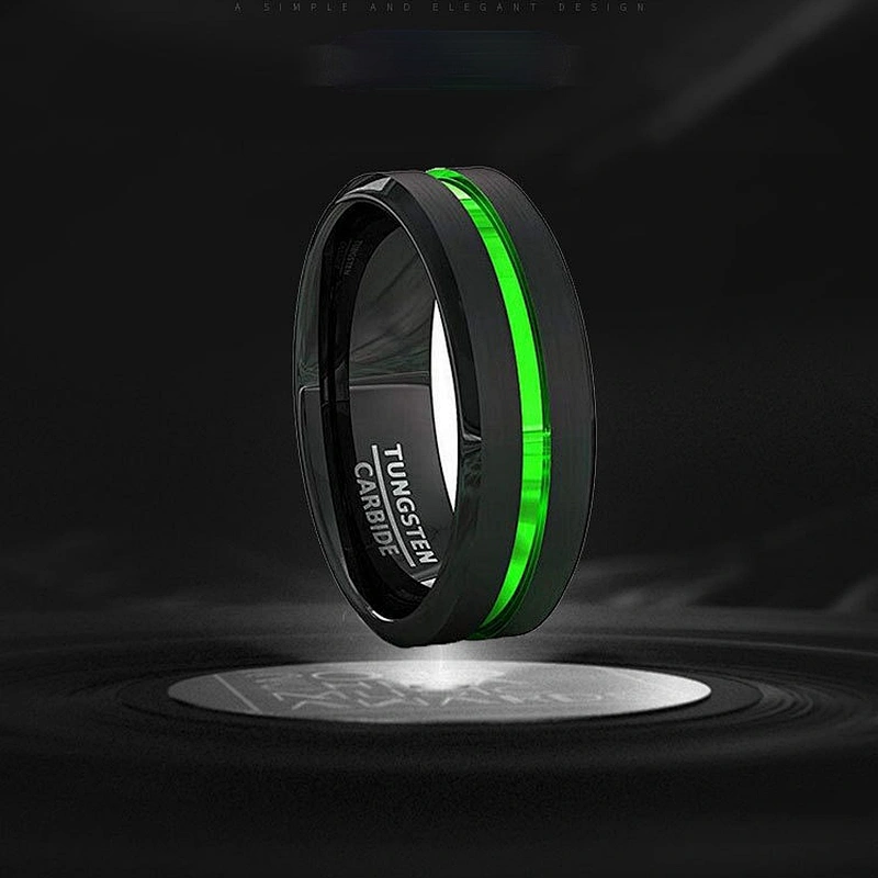 Wollet Titanium Steel Jewelry Multi-color Plating Customized Stainless Steel Luminous Ring