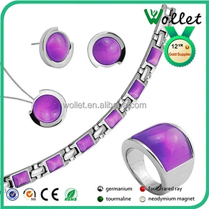 charming optional dubai cat eyes african stainless steel wedding jewelry sets