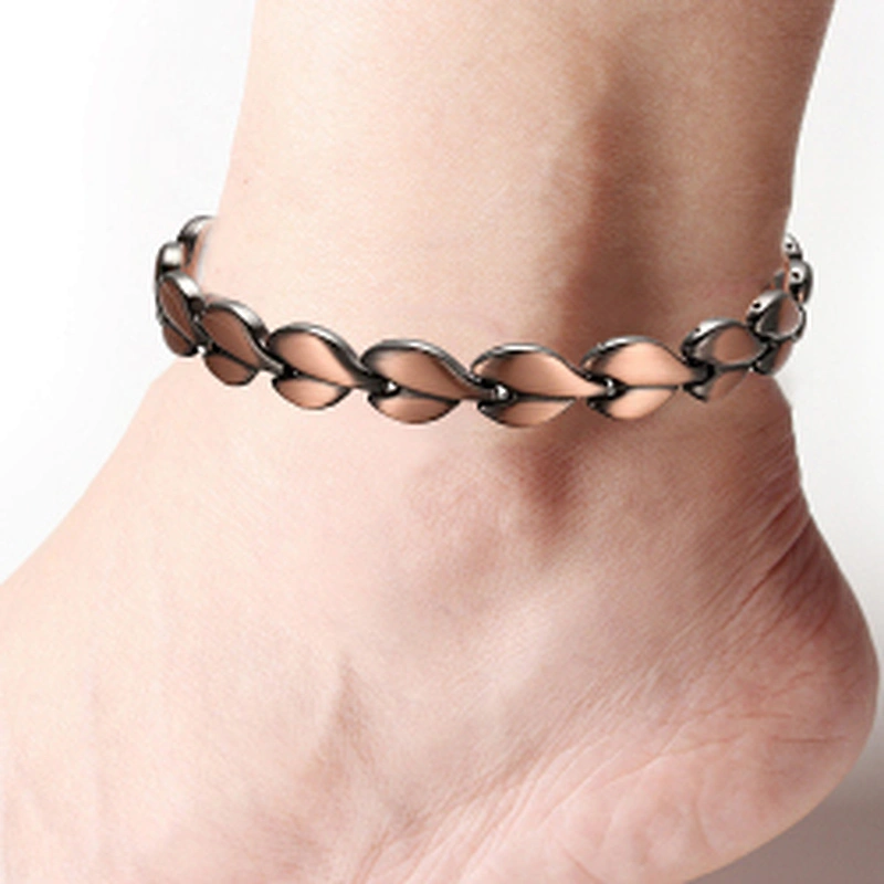 Wollet Magnetic Copper Anklets Arthritis Pain Relief 99.95% Pure Copper Anklet with Strong Magnets for Feet & Ankles