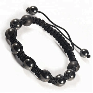 Wholesale Black Lava Hematite 2017 Popular Beaded Bracelet