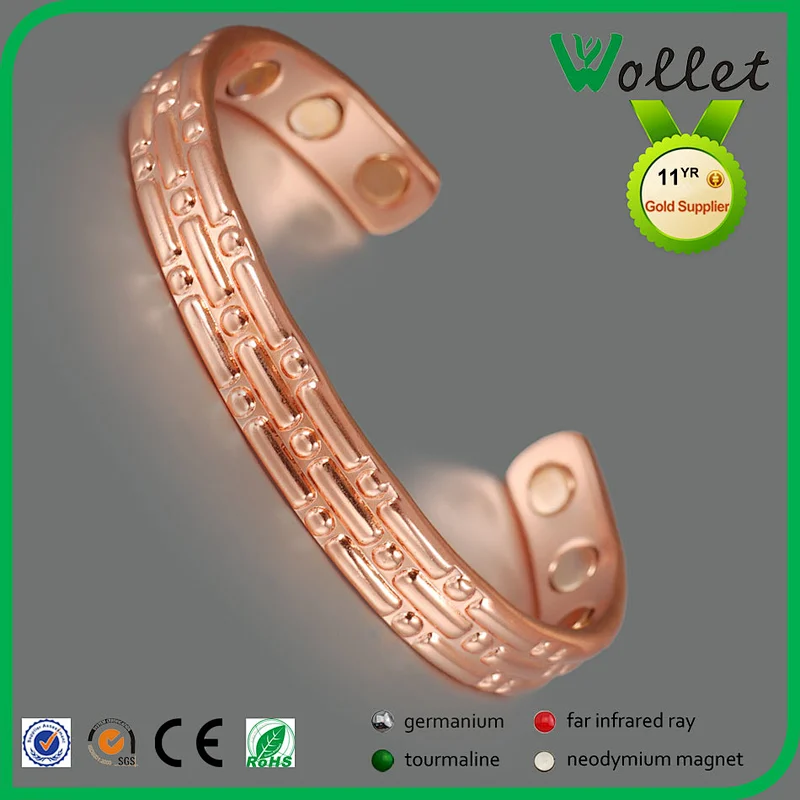 Copper magnetic power energy bracelet for people healthy