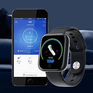 Wollet Hot Sale Full Touch SmartWatch Waterproof Temperature Smart Watch With Heart Rate Monitoring Smart Watch