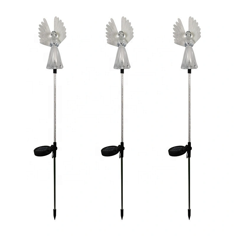 Wollet led solar simulation angel lamp outdoor waterproof garden landscape lawn lamp garden decoration lamp