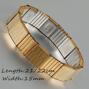 Wollet Rose Gold Elastic Energy Bio Magnetic 316L Stainless Steel Bracelet