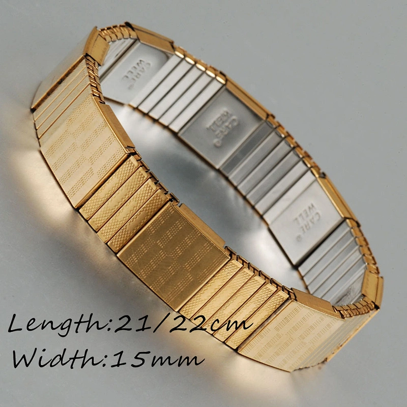 Wollet Rose Gold Elastic Energy Bio Magnetic 316L Stainless Steel Bracelet