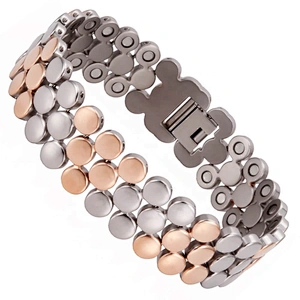 Wollet Bio Energy Magnetic Titanium Lifetrons Health Bracelet For Men