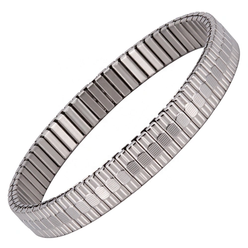 Wollet New Design Flexible Stainless Steel Magnetic Therapy Elastic Bracelet for Women and Girls