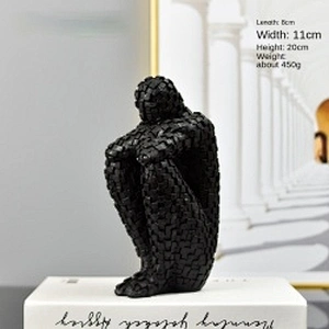 Wollet Mosaic Character Model Sculpture Resin Crafts Decoration Living Room Home Sculpture