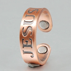 Wollet Magnetic Copper Ring Arthritis Women Pure Copper Rings for Women Adjustable Health with 3PCS Magnets