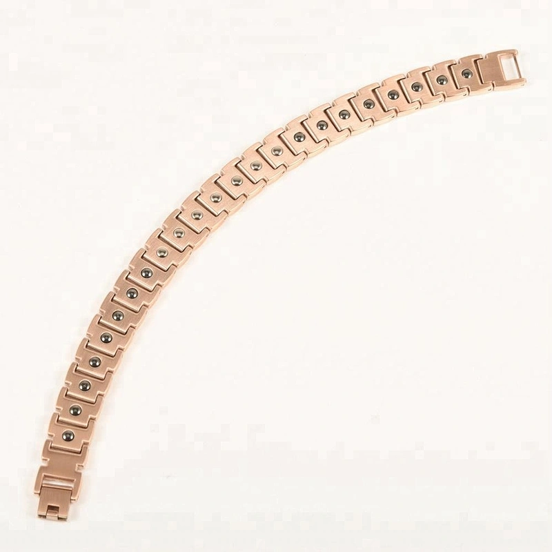 Wollet 2020 new double row black bio magnetic titanium bracelet