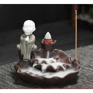 Wollet Creative Home Ceramic Ornaments Hydroponic Flower Ornaments Backflow Aromatherapy Oven Backflow Incense Oven