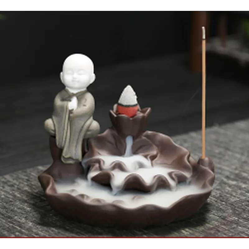 Wollet Creative Home Ceramic Ornaments Hydroponic Flower Ornaments Backflow Aromatherapy Oven Backflow Incense Oven