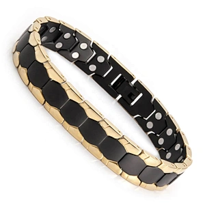 Wollet Stainless Steel Or Titanium Bio Magnetic Fir 4 In 1 5 In 1 Health Bracelet