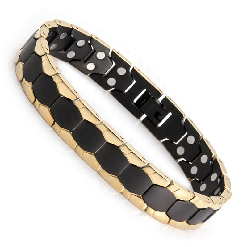 Wollet Stainless Steel Or Titanium Bio Magnetic Fir 4 In 1 5 In 1 Health Bracelet