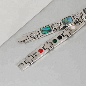 2014 bangladesh jewelry with bio magnetic stainless steel bracelet for wholesale