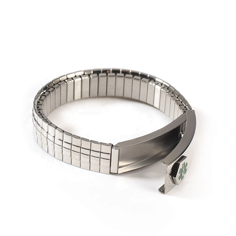 Wollet New Design Flexible Stainless Steel Magnetic Therapy Elastic Bracelet for Women and Girls