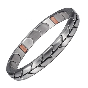 Wollet New Design Flexible Stainless Steel Magnetic Therapy Elastic Bracelet for Women and Girls