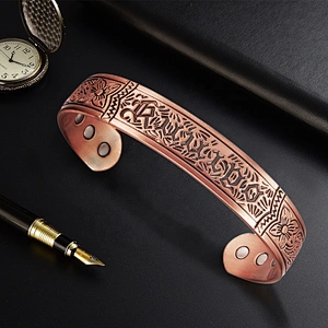 China factory fashion designs FACTORY PRICES copper magnetic bracelets benefits