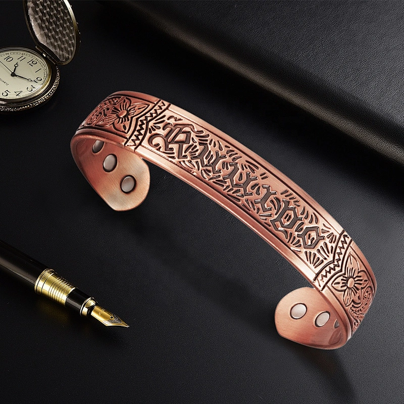 China factory fashion designs FACTORY PRICES copper magnetic bracelets benefits