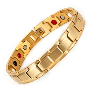 Wollet Men New Blood Pressure Control  Copper Benefits Balance Magnetic Therapeutic Bracelet