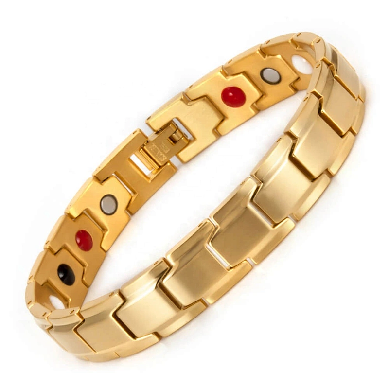 Wollet Men New Blood Pressure Control  Copper Benefits Balance Magnetic Therapeutic Bracelet
