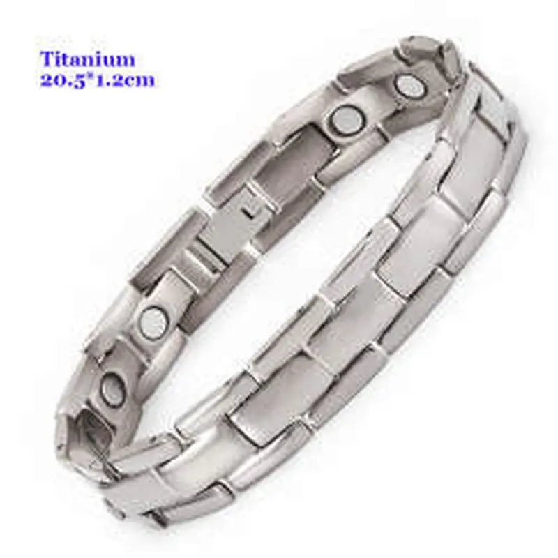 Wollet Stainless Steel Or Titanium Bio Magnetic Fir 4 In 1 5 In 1 Health Bracelet