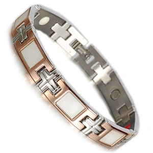 2014 316l stainless steel fashion magnetic bracelet for serving wholesale harley davidson jewelry