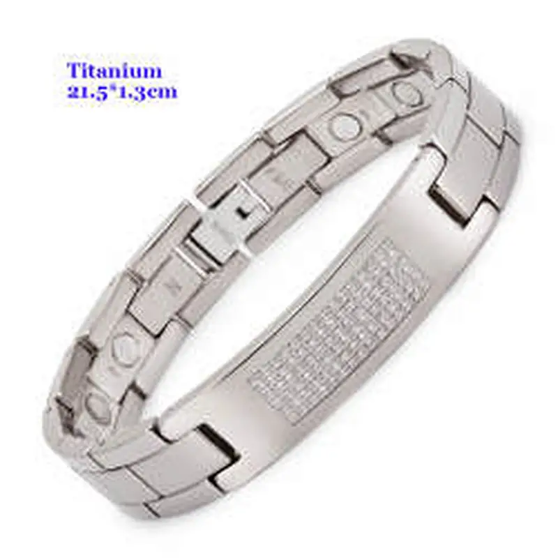 Wollet Stainless Steel Or Titanium Bio Magnetic Fir 4 In 1 5 In 1 Health Bracelet