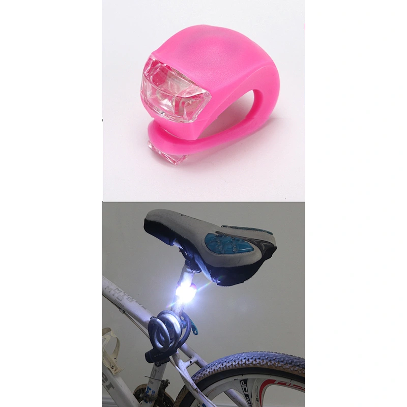 Wollet Silicone LED Scooter Front Light Warning Light Bicycle Frog Helmet Riding Tail Light