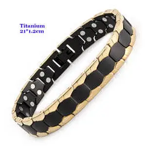 Wollet Stainless Steel Or Titanium Bio Magnetic Fir 4 In 1 5 In 1 Health Bracelet