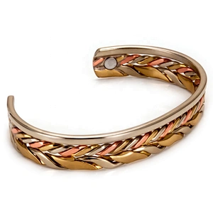 Wollet Wholesale Mens Jewelry Magnetic Arthritis Pain Relief Therapy Healthy Cuff Vintage Engraved Copper Bracelet