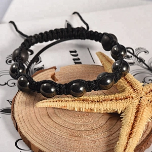 Wholesale Black Lava Hematite 2017 Popular Beaded Bracelet