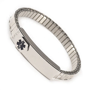 Wollet New Design Flexible Stainless Steel Magnetic Therapy Elastic Bracelet for Women and Girls