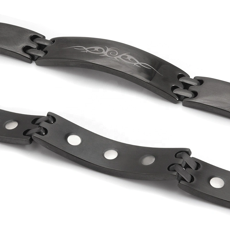 Wollet wholesale fashion jewelry custom magnetic bracelet men stainless steel bracelet