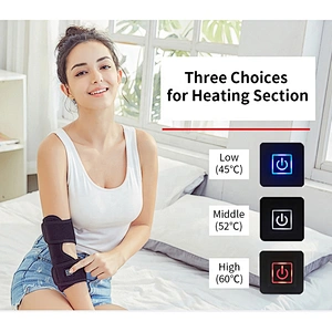 Wollet Rechargeable Wireless Heated Electric Heating Knee Brace Wrap for Knee Shoulder Elbow Joint Pain Relief Anywhere
