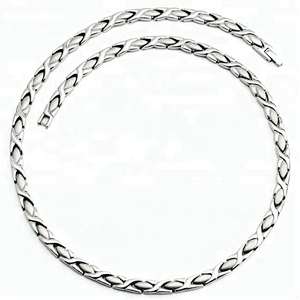 Wholesale high quality titanium choker bracelet chain