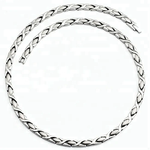Wholesale high quality titanium choker bracelet chain