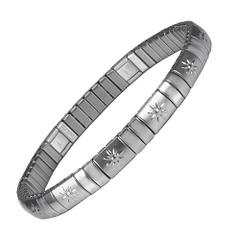 Wollet New Design Flexible Stainless Steel Magnetic Therapy Elastic Bracelet for Women and Girls