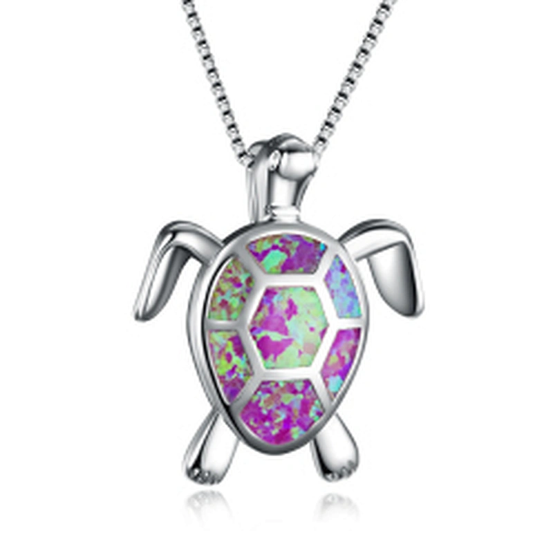 Wollet Hot Selling Wholesale Accessories Crystal Wedding Pendant Jewelry Ocean Heart Turtle Necklace