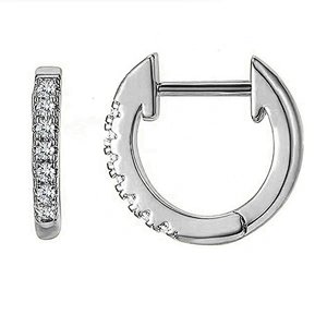 Wollet New Design Zircon Earrings Stainless Steel Earring Diamond Earrings