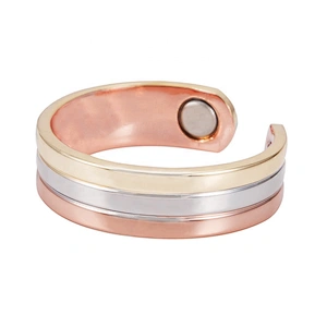 Wollet Magnetic Copper Ring Arthritis Women Pure Copper Rings for Women Adjustable Health with 3PCS Magnets