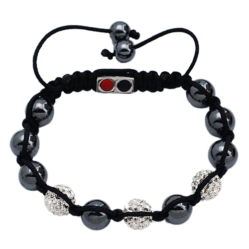 new york wholesale black hematite handmade men custom beaded bracelets 2014