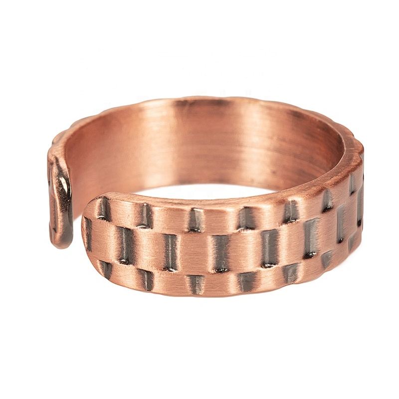 Wollet Magnetic Copper Ring Arthritis Women Pure Copper Rings for Women Adjustable Health with 3PCS Magnets