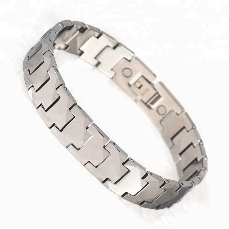 Health Gold Plated negative ion tourmaline infrared germanium magnet Magnetic wholesale tungsten bracelet bangle