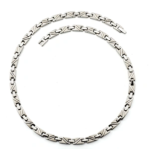 20 Inch Faceted Golf Titanium Necklace,Rose gold plating men 2016 necklace